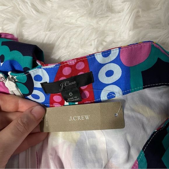NWT Sz6 J. Crew Ratti Kaleidoscope Tulip Skirt - Picture 10 of 10